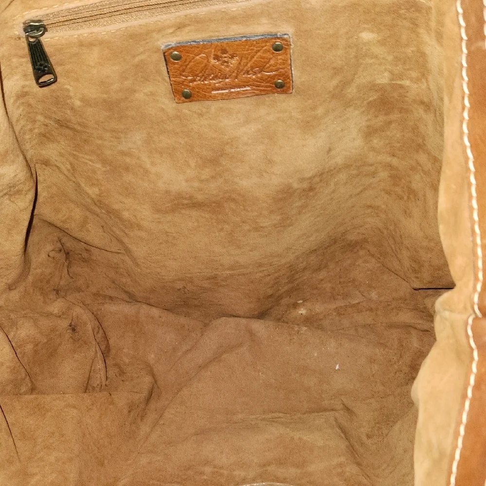 Patricia Nash Tan Leather Tote with Timeless Design